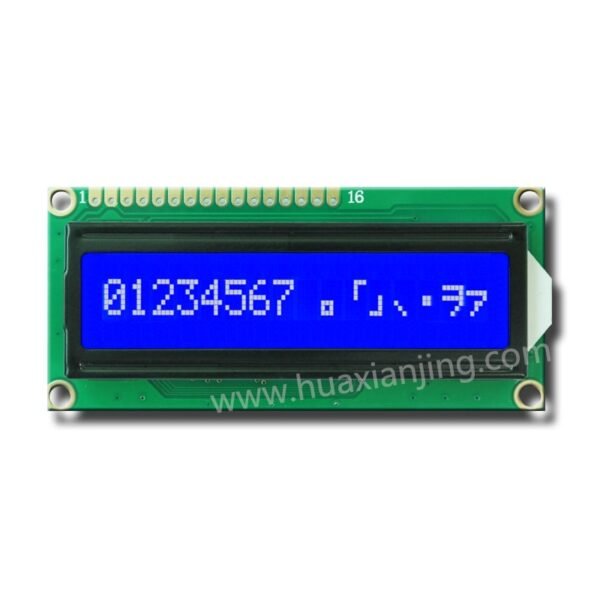 16x1 Monochrome Character LCD Module - 1601A