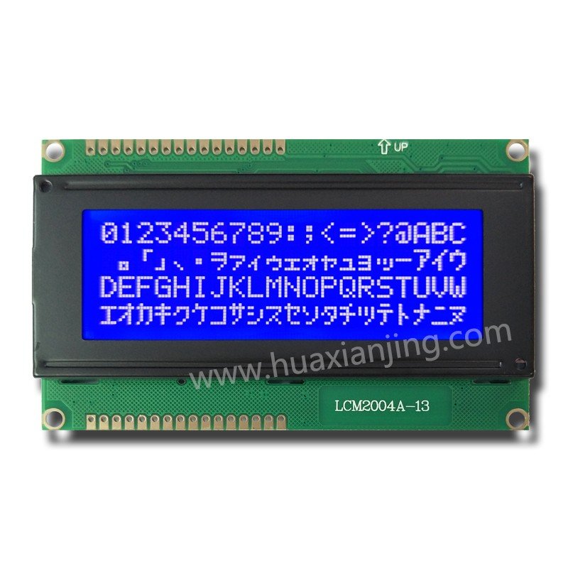 20x4 Monochrome Character LCD Module - 2004A-13