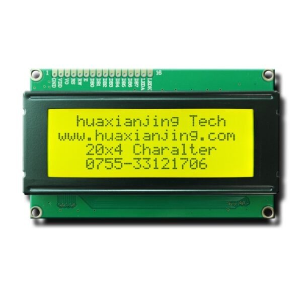 20x4 Monochrome Character LCD Module - 2004A-8