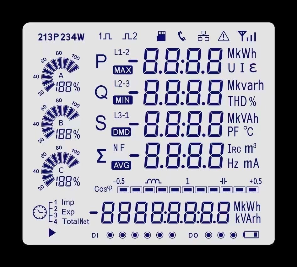 Ebike screen segment LCD custom