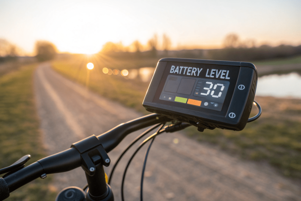 ebike screen under sunlight