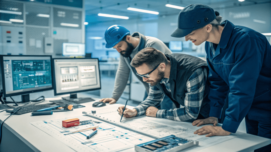 engineer-are-designing-the-lcd-module