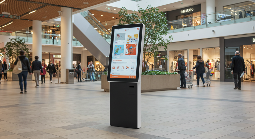 touch on large screens like kiosks