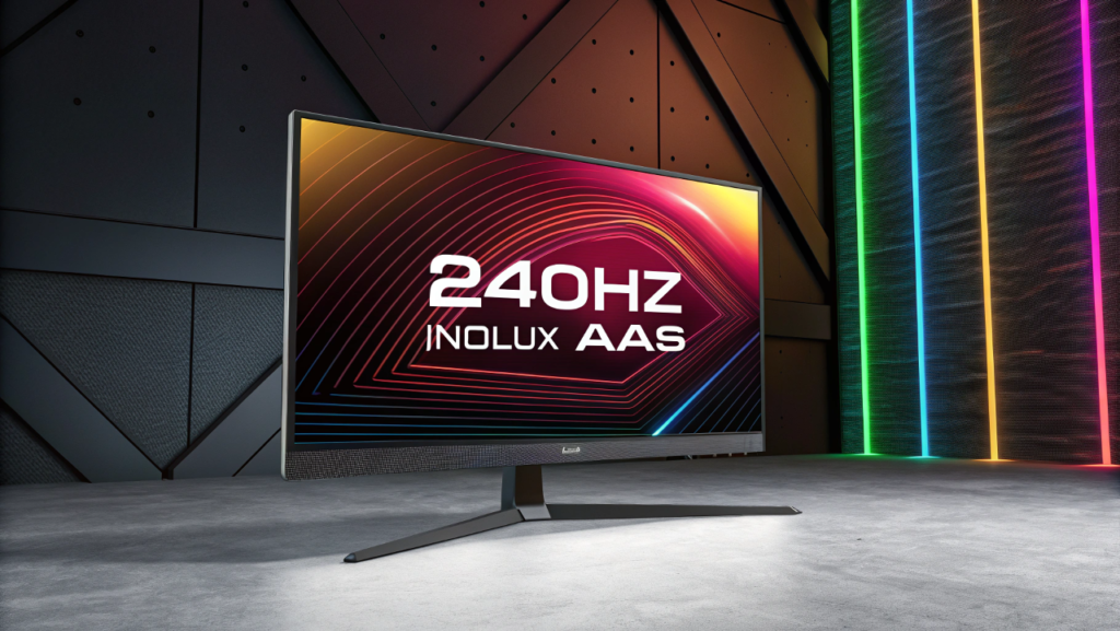 240Hz Innolux AAS gaming monitor panel with quantum dot backlight