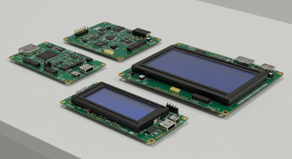 different of size and resolution of COB LCD