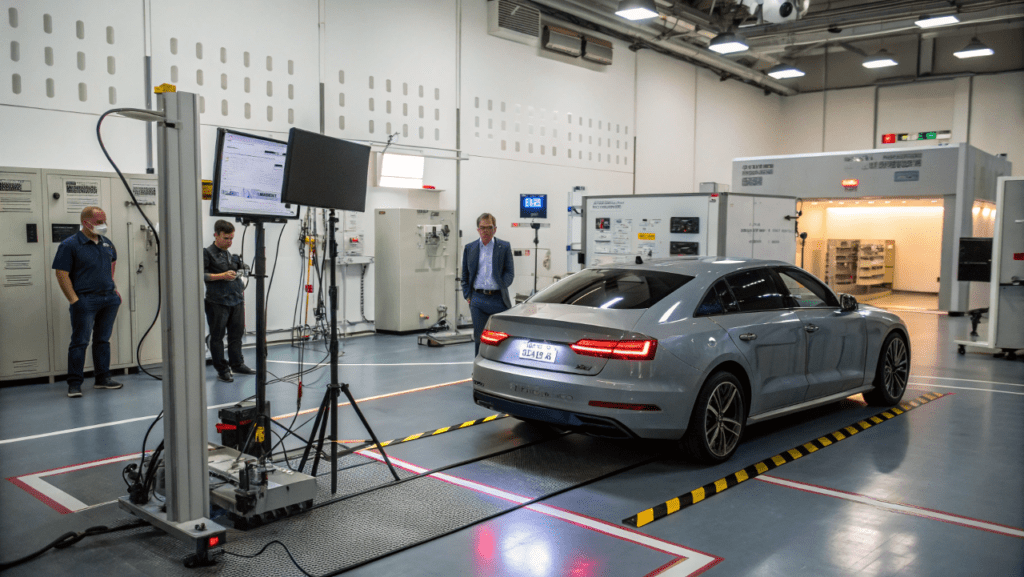 Automotive display undergoing environmental testing