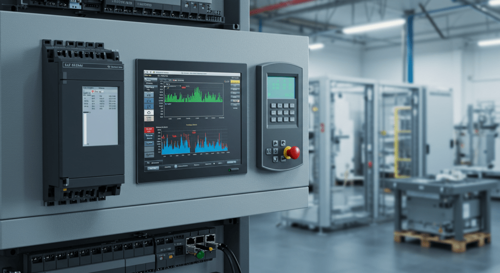 Diagram showing PLC and SCADA system integration