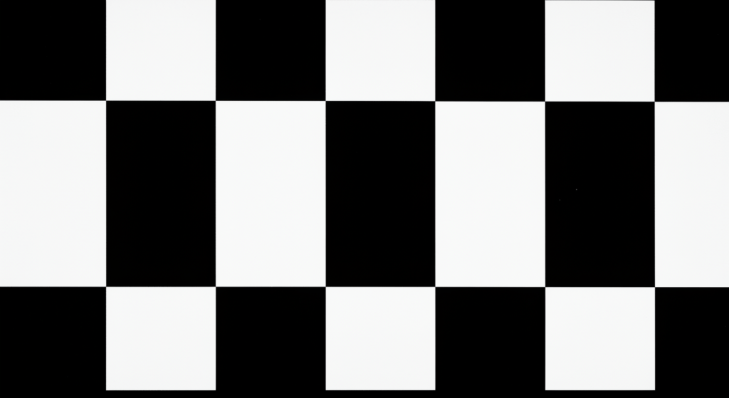 The ANSI checkerboard pattern used for measuring static contrast ratio