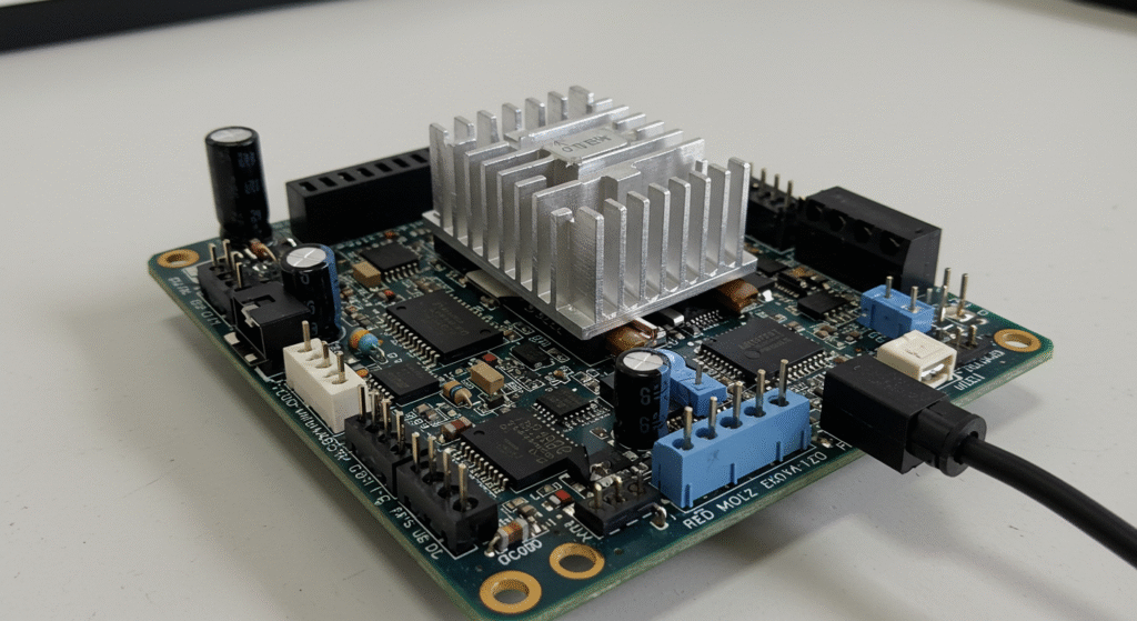 High-current MOSFET used in a hot-swap power path evaluation board