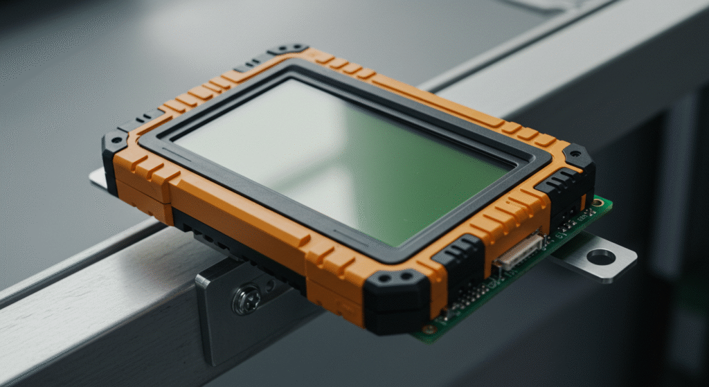Industrial ruggedized LCD module with reinforced housing