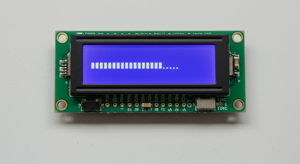 Example GUI with LVGL running on a 128x64 monochrome LCD