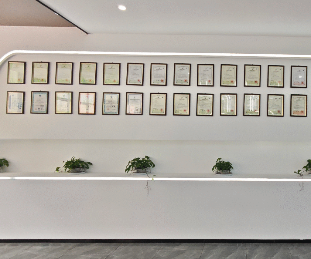 HUA XIAN JING Certificate Wall