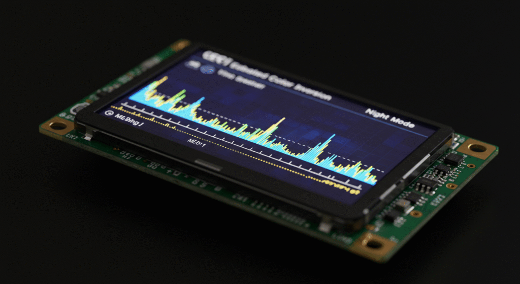 embedded LCD system enable color inversion, night mode