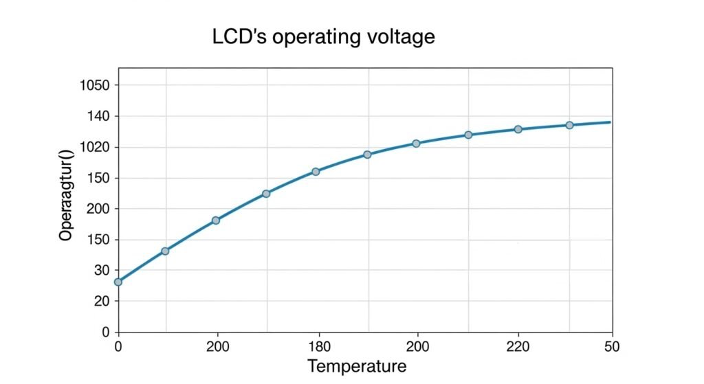 Charge-pump IC circuit diagram showing negative voltage generation for LCD module bias