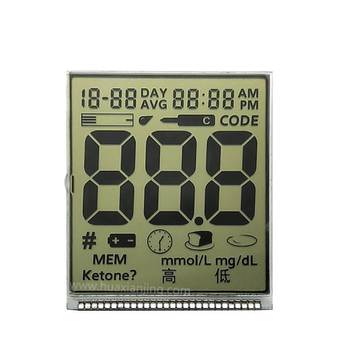 Custom HTN Segment LCD Application On Glucometer