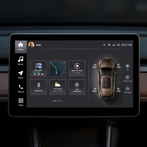 Electric Vehicle Infotainment Display