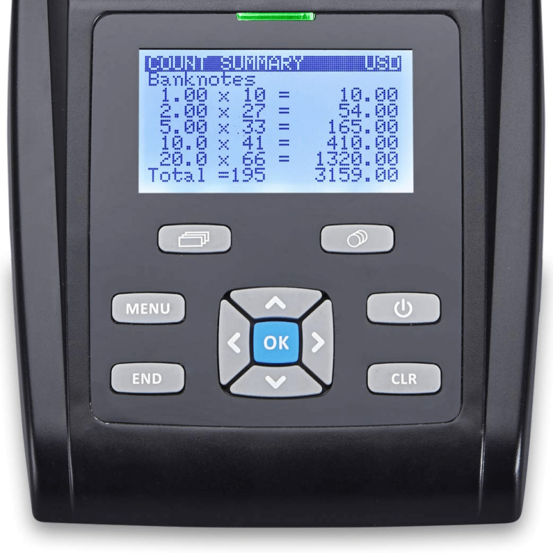 application on battery power money counting machine