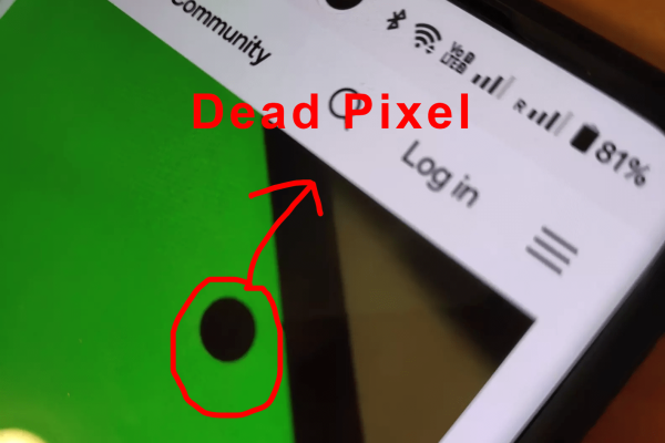 dead pixel on phone