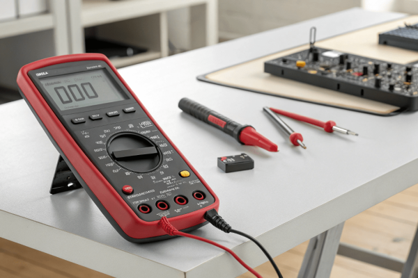 multimeter on the table